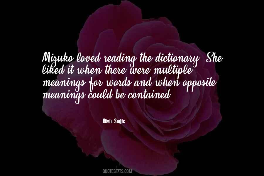 Quotes About Words And Their Meanings #570401