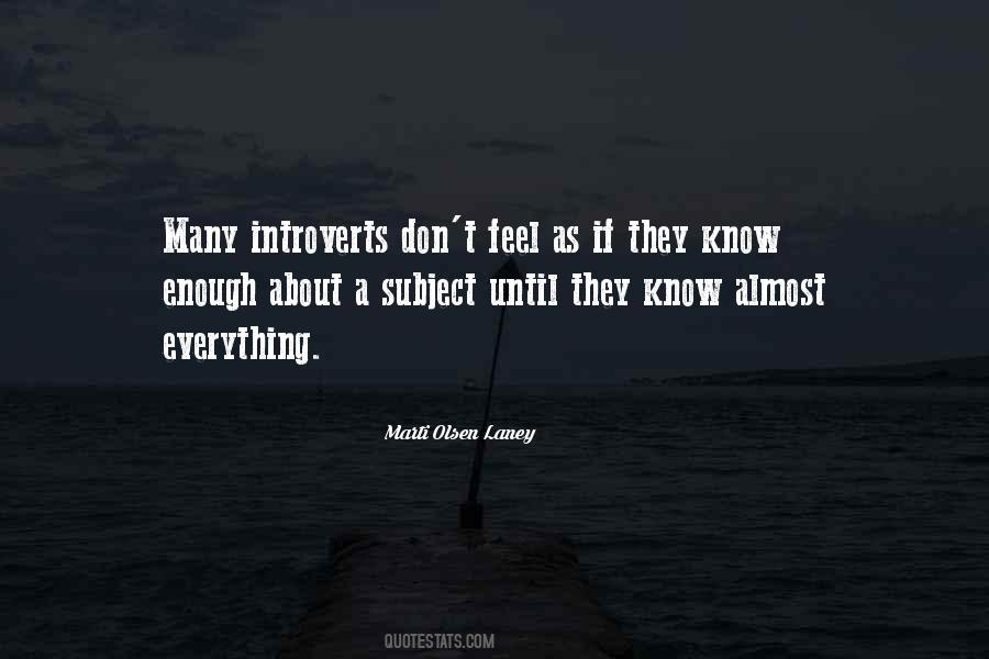 Quotes About Introversion #167290