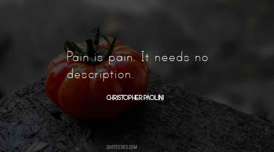 Pain Is Pain Quotes #442404