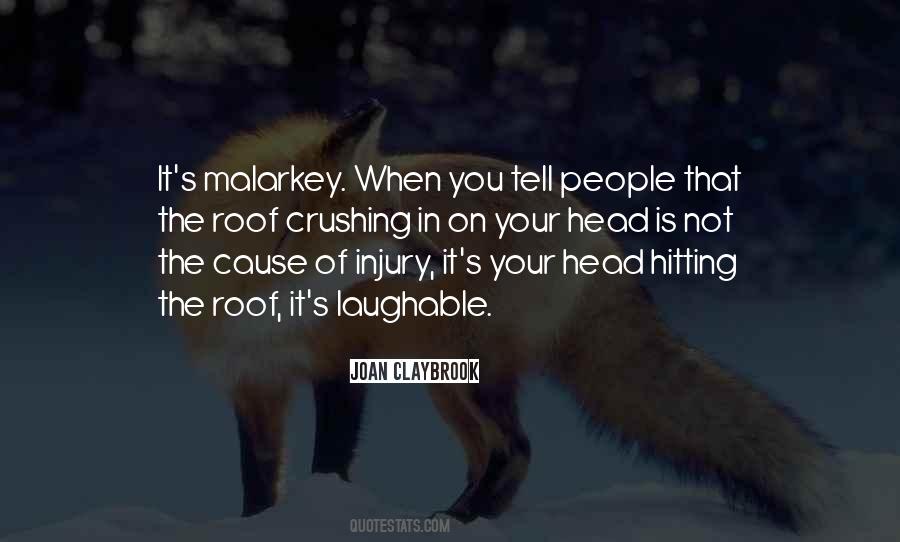 Quotes About Head Injury #790407