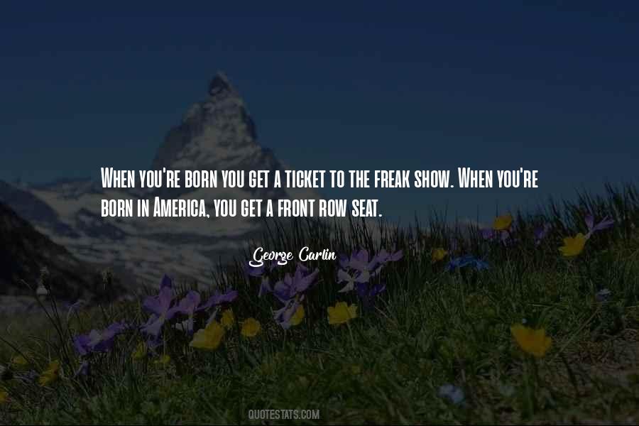 Quotes About Front Row #1021379