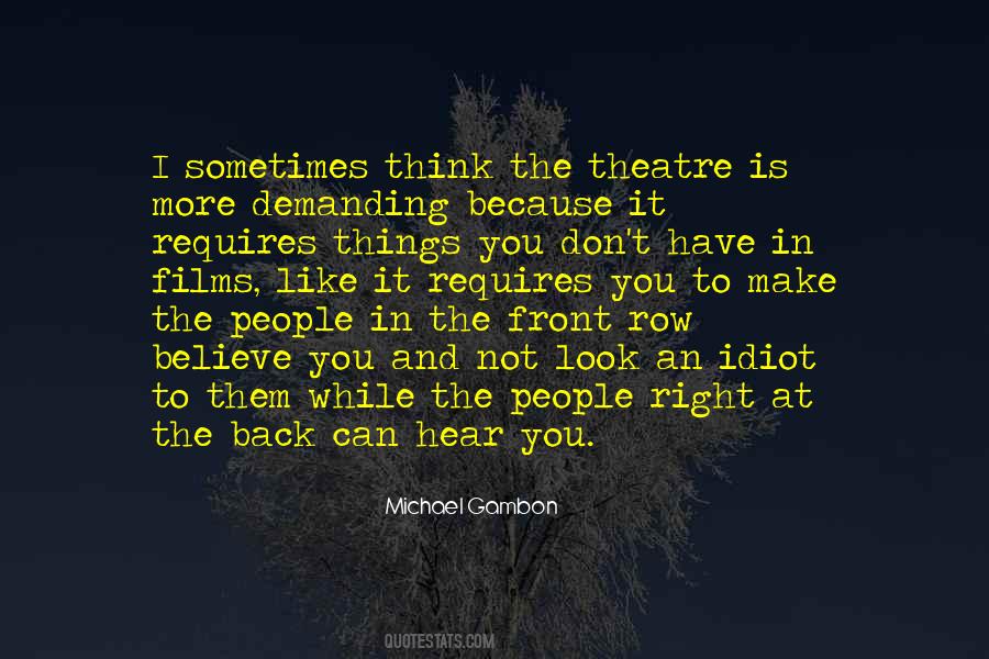 Quotes About Front Row #815072