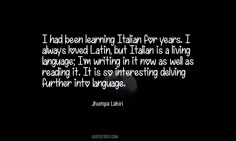 Quotes About Italian Language #157562