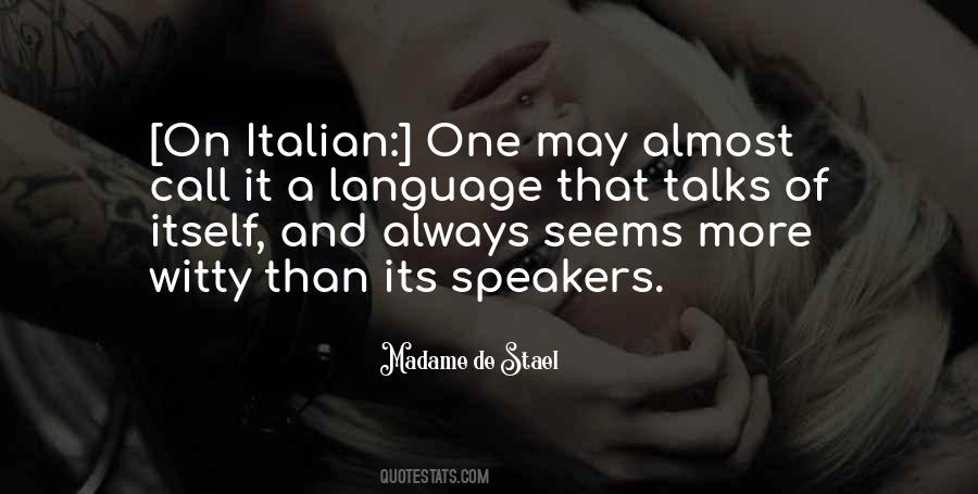 Quotes About Italian Language #415880