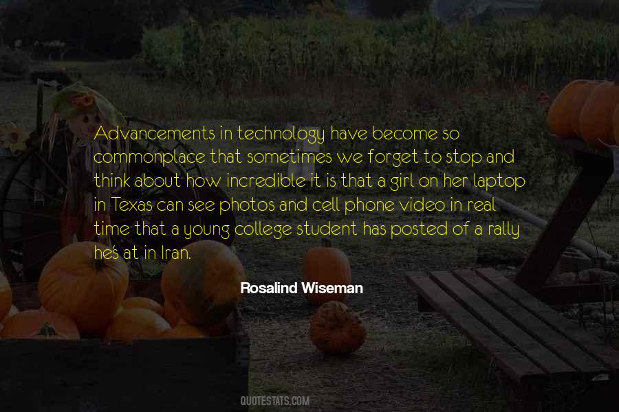 Quotes About Advancements In Technology #1475698