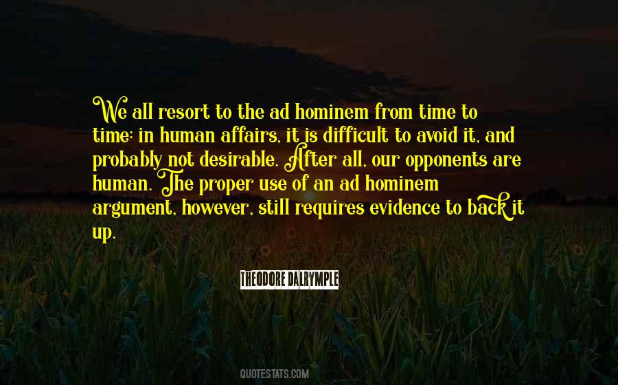 Quotes About Ad Hominem #674583