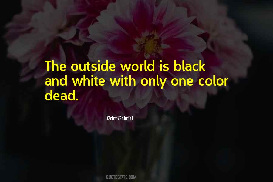 Quotes About The Color Black And White #1181067