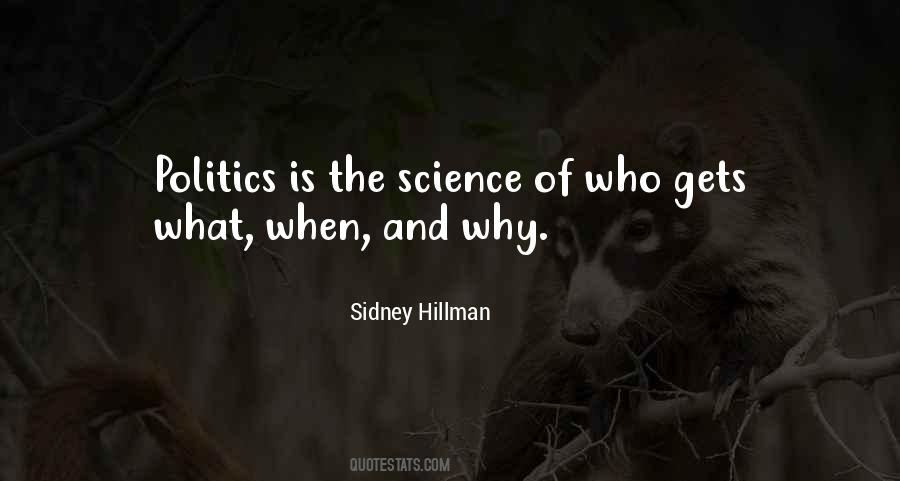 Politics Science Quotes #406307