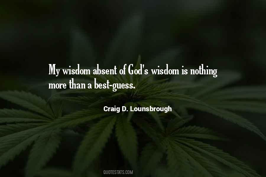 Quotes About God's Wisdom #1584200