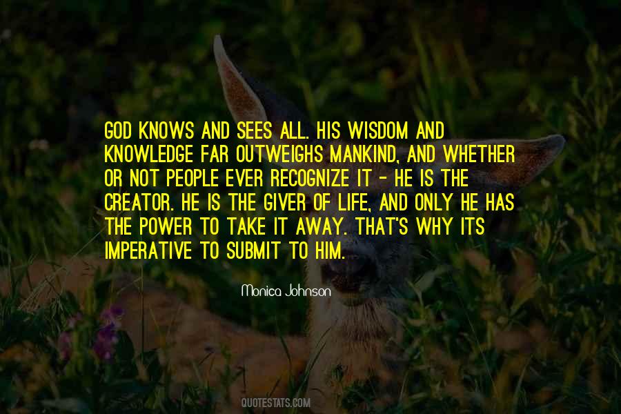 Quotes About God's Wisdom #467943