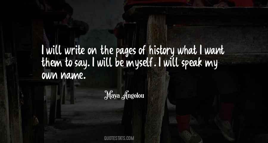 Quotes About Writing History #467501