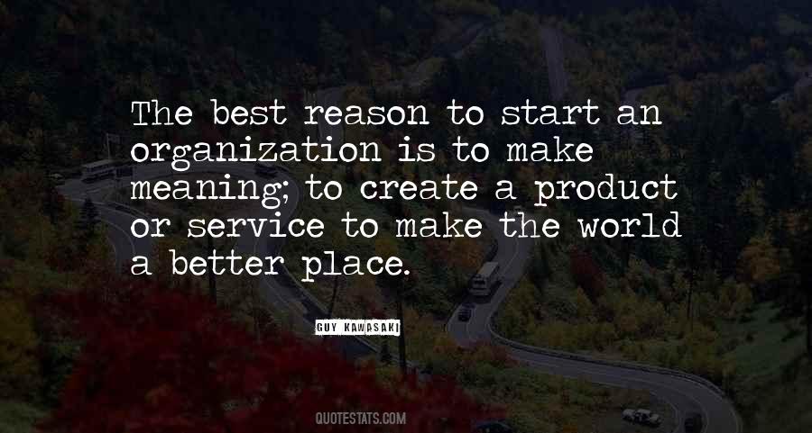 Make A Better Place Quotes #638618