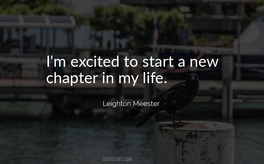 Quotes About New Chapters In Your Life #484740