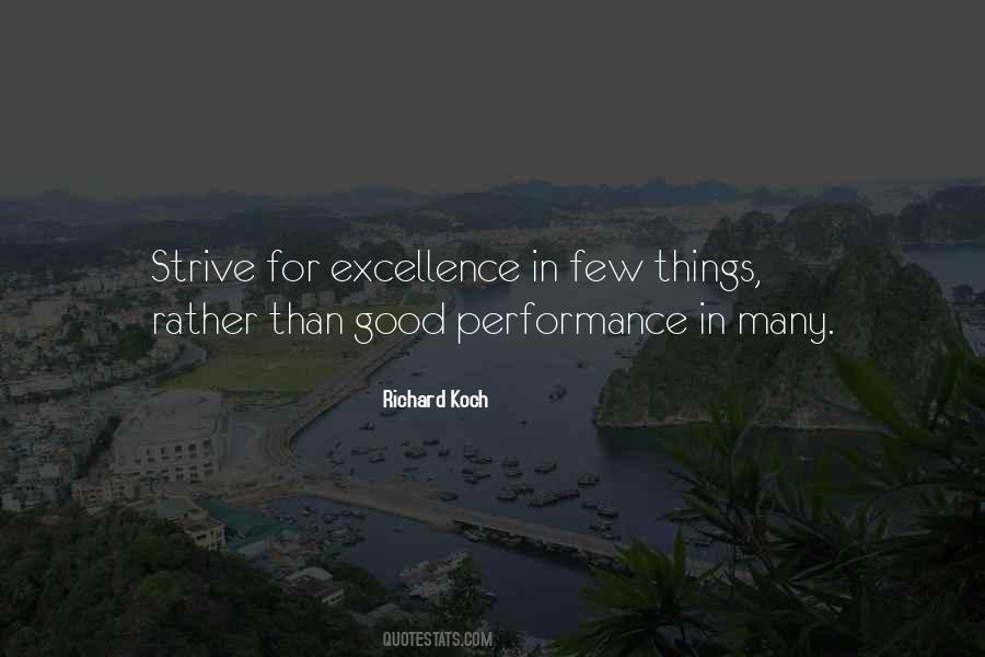 Quotes About Performance Excellence #704754