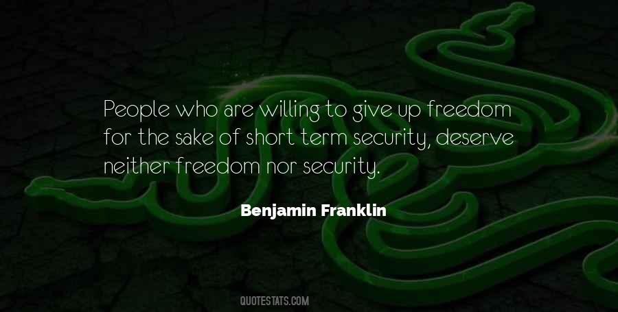 Quotes About Freedom Benjamin Franklin #193040