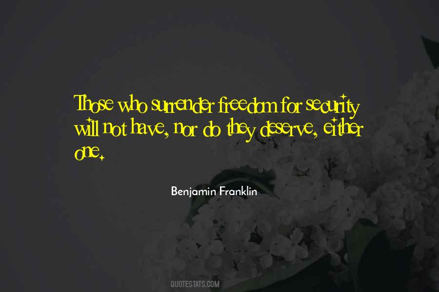 Quotes About Freedom Benjamin Franklin #416499