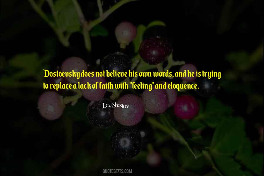 Quotes About Lack Of Faith #1742784