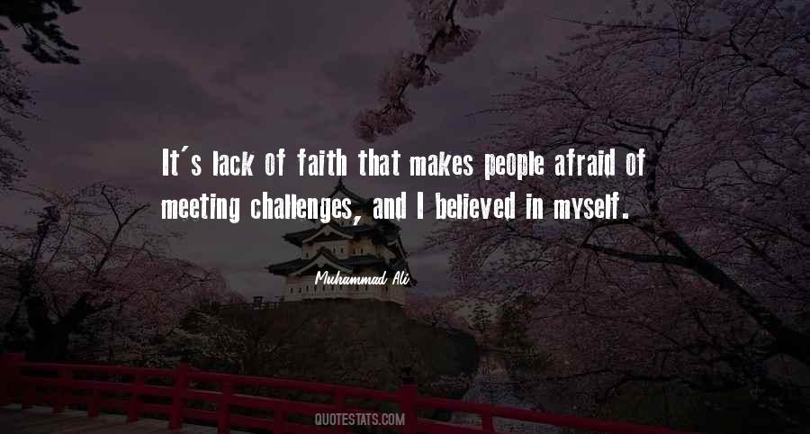 Quotes About Lack Of Faith #938707