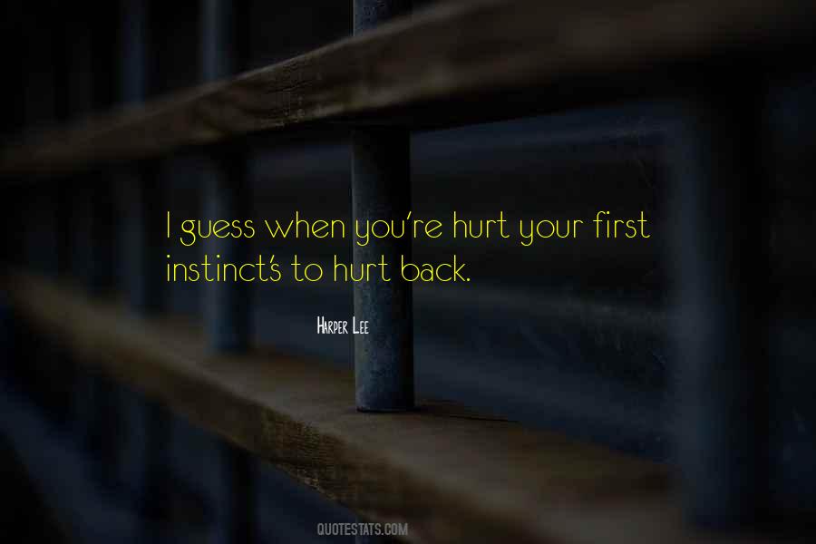 Quotes About When You're Hurt #1180613