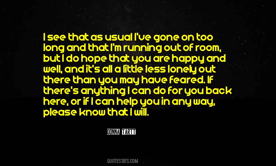 Quotes About Running Out Of Hope #1581960