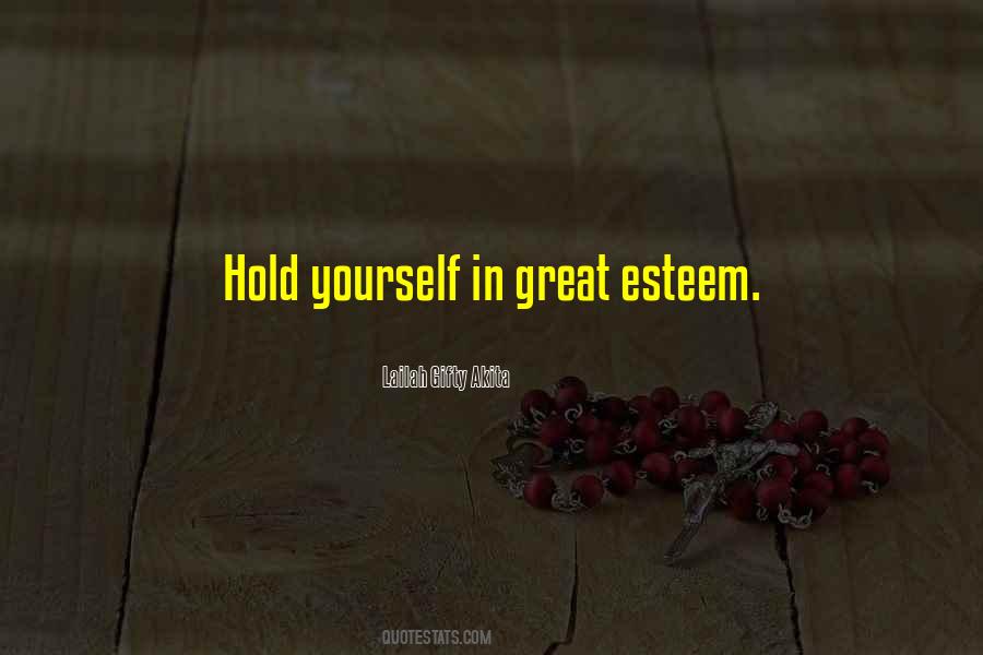 Great Self Esteem Quotes #1192336