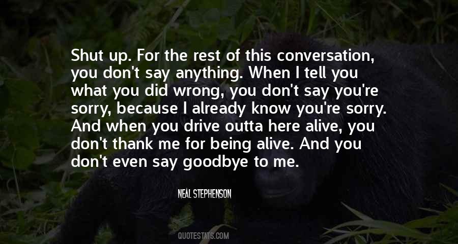 Quotes About Thank You And Goodbye #1523274