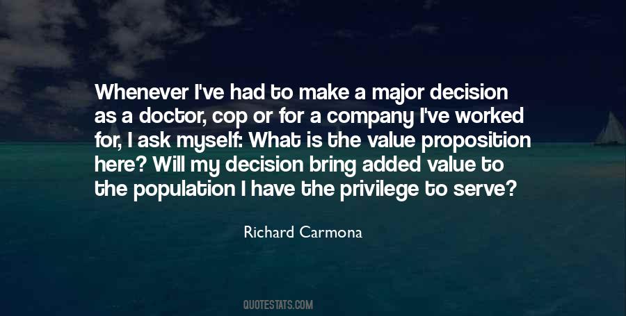Quotes About Major Decision #67310