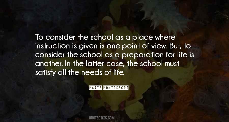 Quotes About Life School #146743