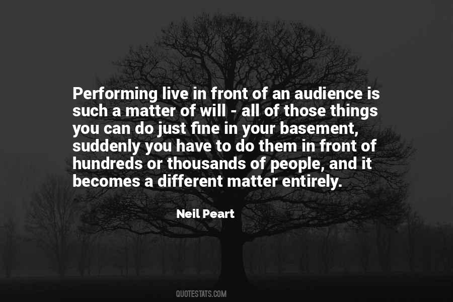 Quotes About Performing Live #1396591