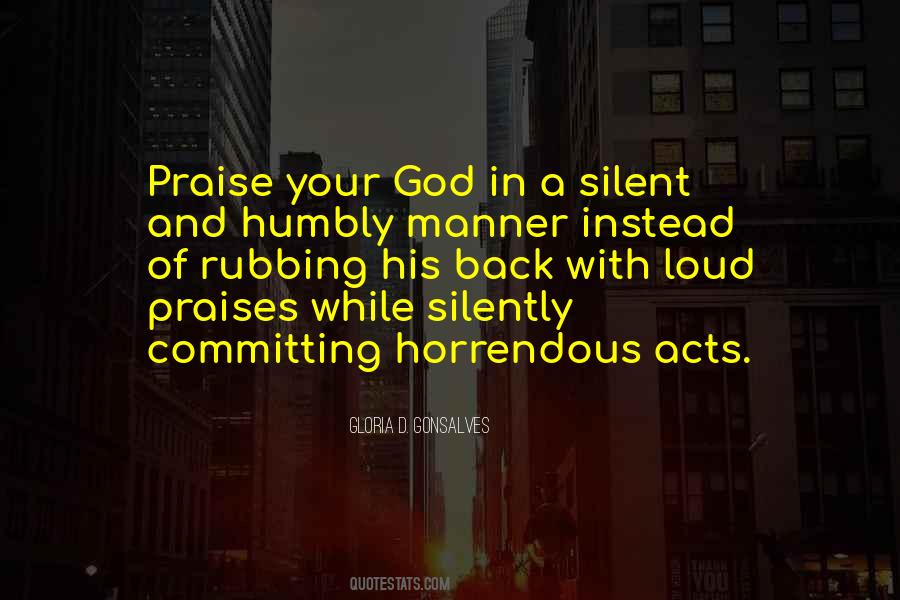 Praises Of God Quotes #1848017