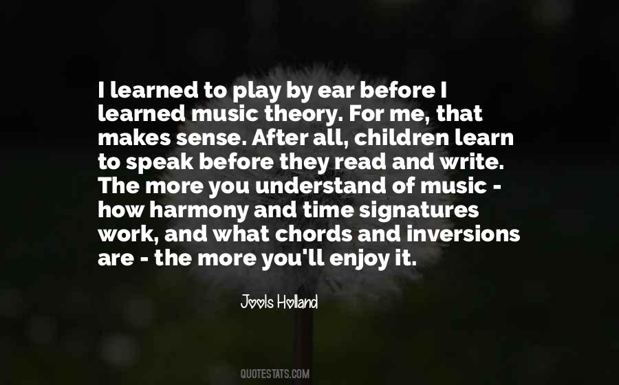 Quotes About Music Theory #413759