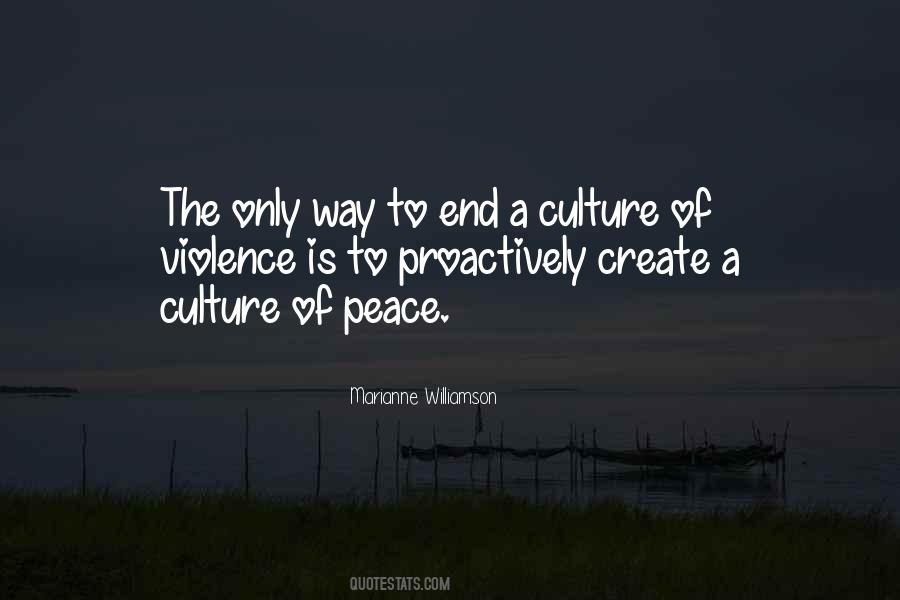 Quotes About Culture Of Peace #1444938