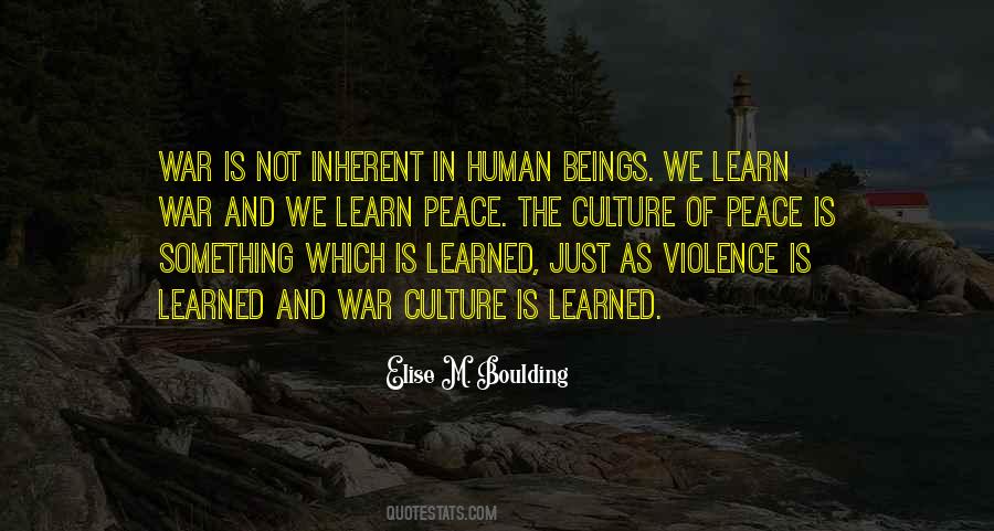 Quotes About Culture Of Peace #1456763