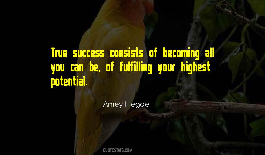 Potential Success Quotes #214751