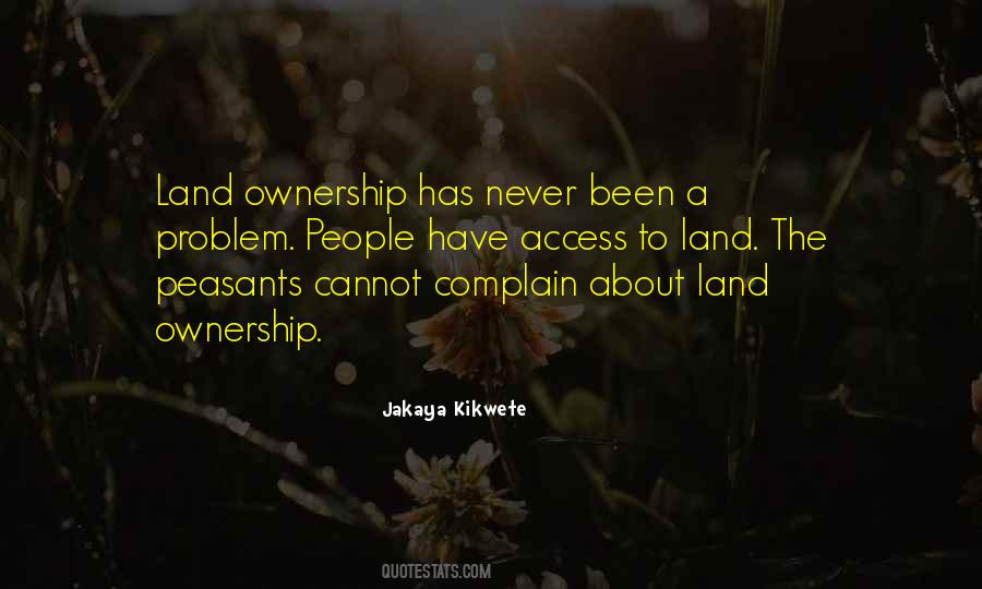 Quotes About Land Ownership #816001