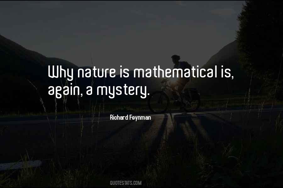 Quotes About Nature's Mystery #1478652
