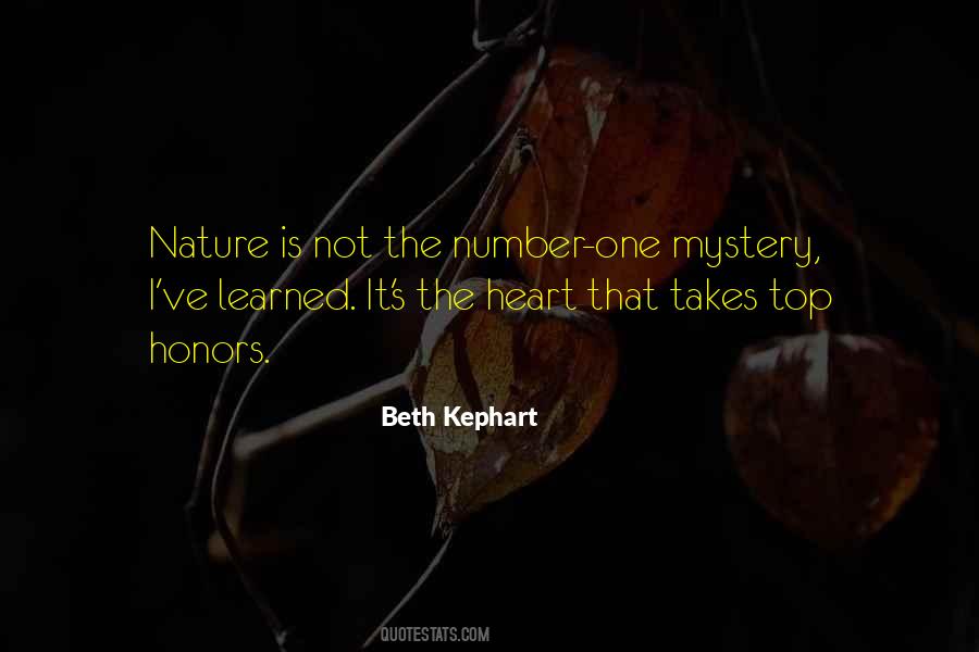 Quotes About Nature's Mystery #1573055