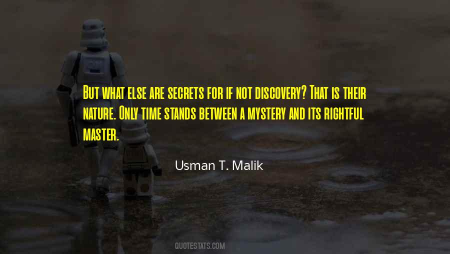 Quotes About Nature's Mystery #73393