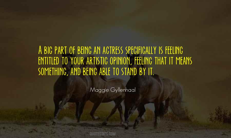 Being An Actress Quotes #1156145