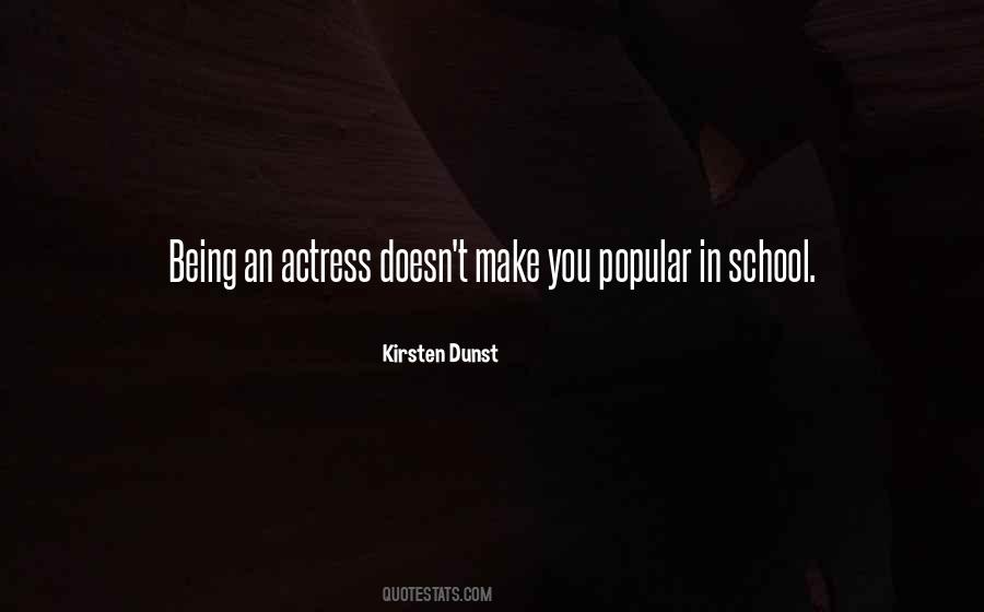 Being An Actress Quotes #1171178