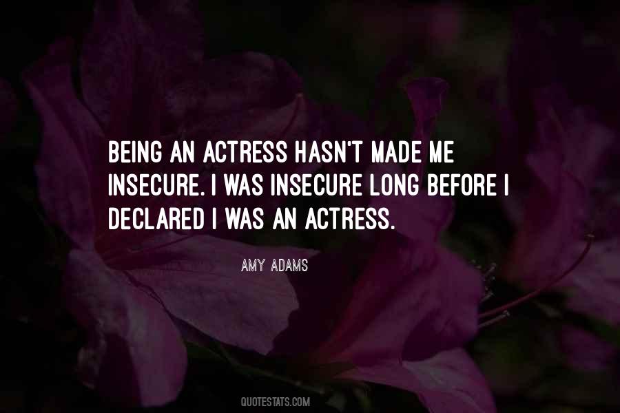 Being An Actress Quotes #257958