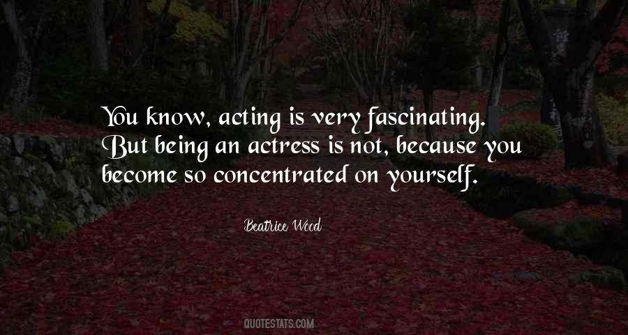 Being An Actress Quotes #43032