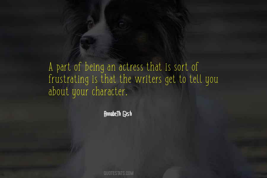 Being An Actress Quotes #586249