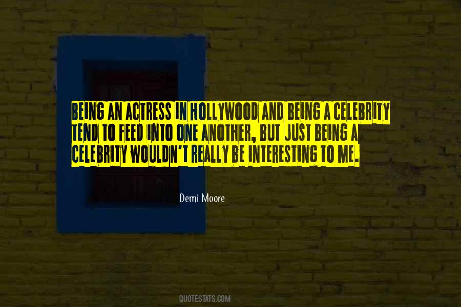 Being An Actress Quotes #864991
