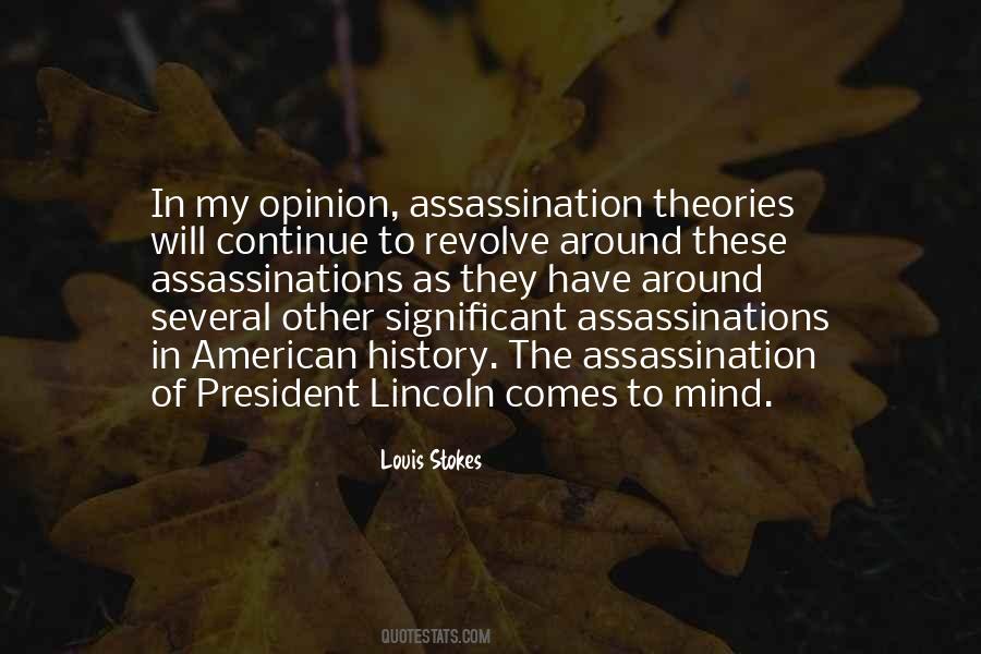 Quotes About Lincoln Assassination #1263790
