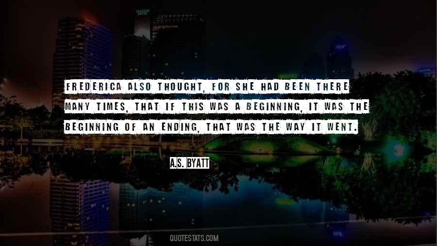 Quotes About Endings #206079