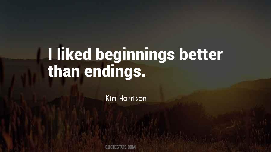 Quotes About Endings #5299