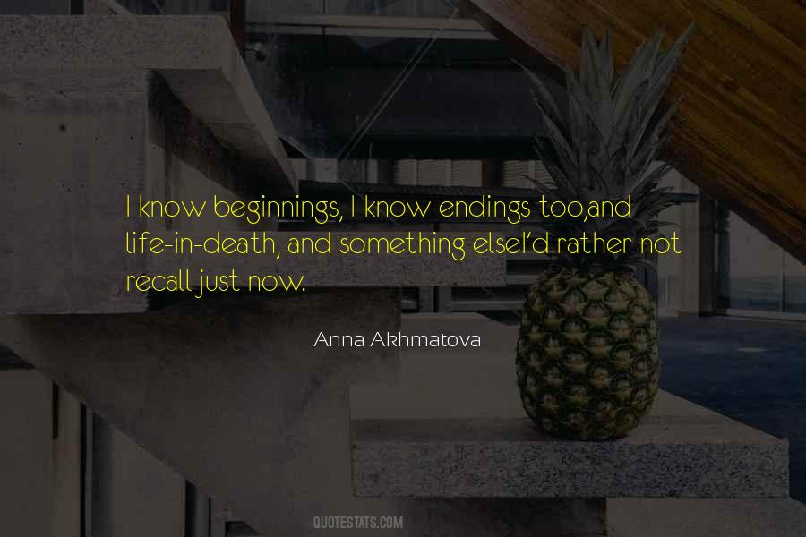 Quotes About Endings #53294