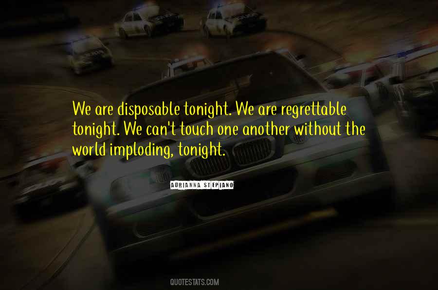 Quotes About Not Being Disposable #1553797