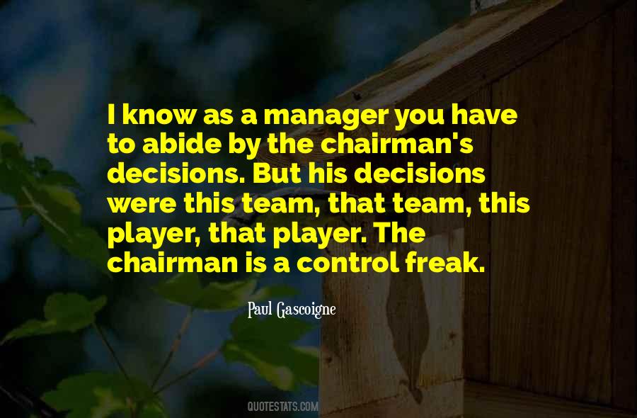 Quotes About Chairman #936630